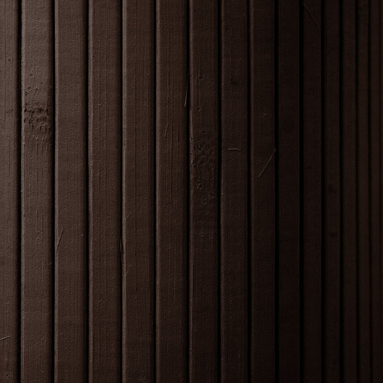 6 ft. Dark Mocha Bamboo Wave Room Divider