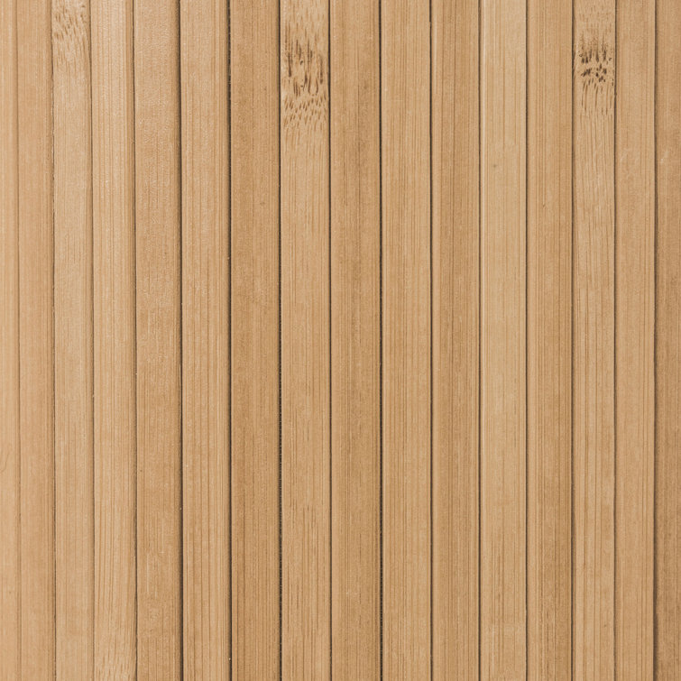 Honey Bamboo Wave Folding Room Divider