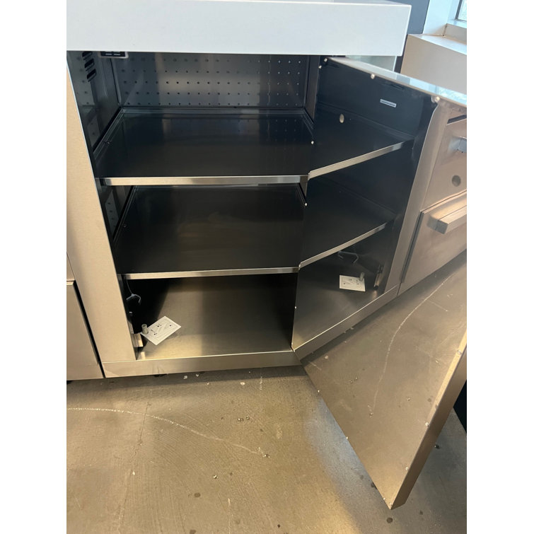 Stainless Steel Outdoor Kitchen Cabinet with Granite Countertop