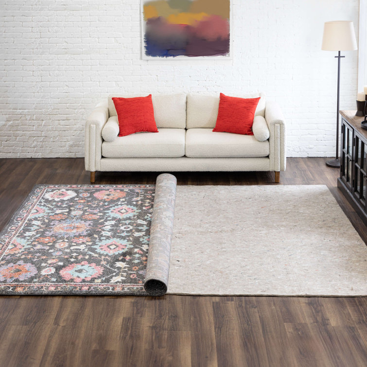 Comfort Cushion 24" x 16" Gray Polyester Rug Pad
