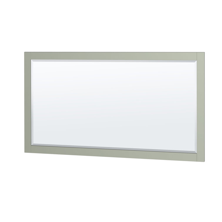 Sheffield 60" Light Green Single Bathroom Vanity with Carrara Marble Top