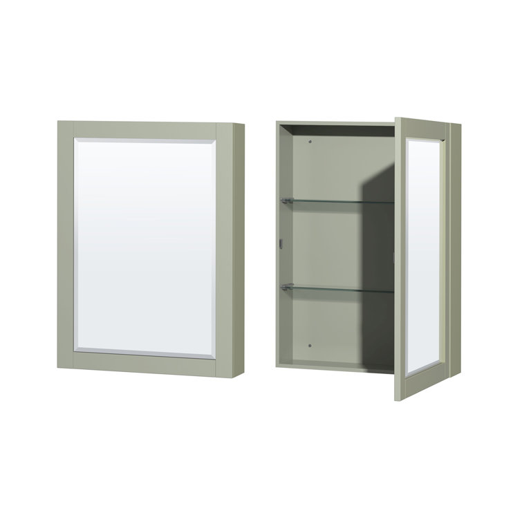 Sheffield 30'' Light Green Vanity with Carrara Marble Top