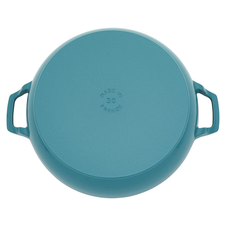 Teal Enameled Cast Iron 7-qt Round Dutch Oven