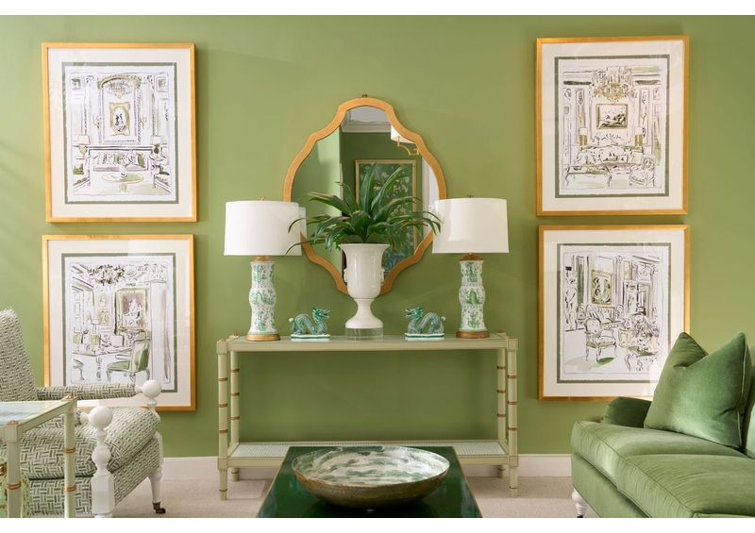 Chatsworth 50'' Malachite Green Solid Wood Coffee Table