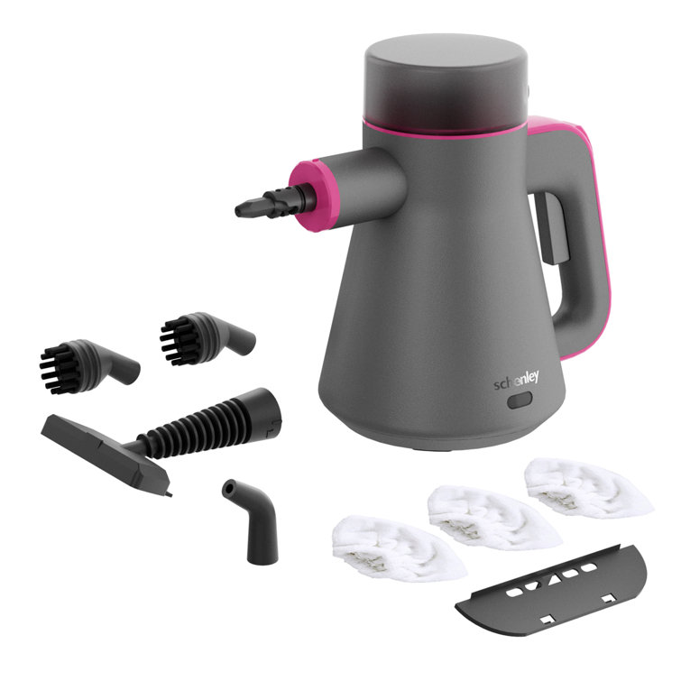 Schenley Gray and Pink Handheld High-Pressure Steam Cleaner