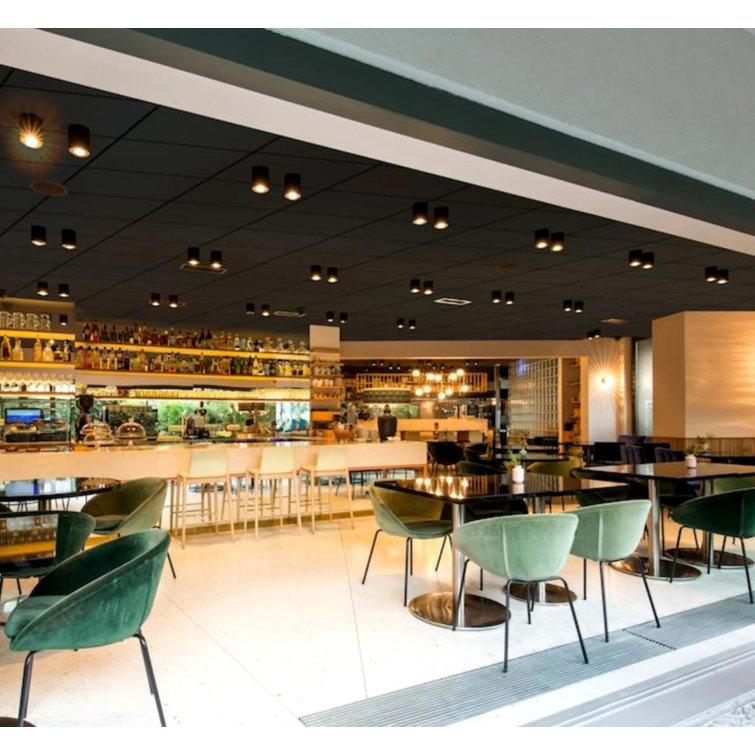 Matte Black Sound Absorbing Acoustic Drop-in Ceiling Tiles