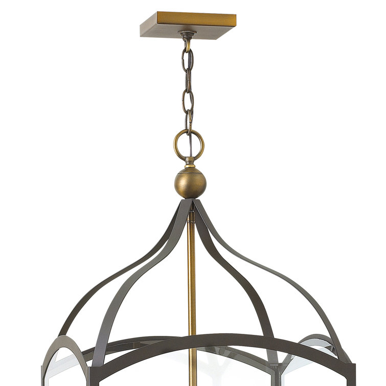 Clarendon Bronze 6-Light LED Pendant with Clear Glass