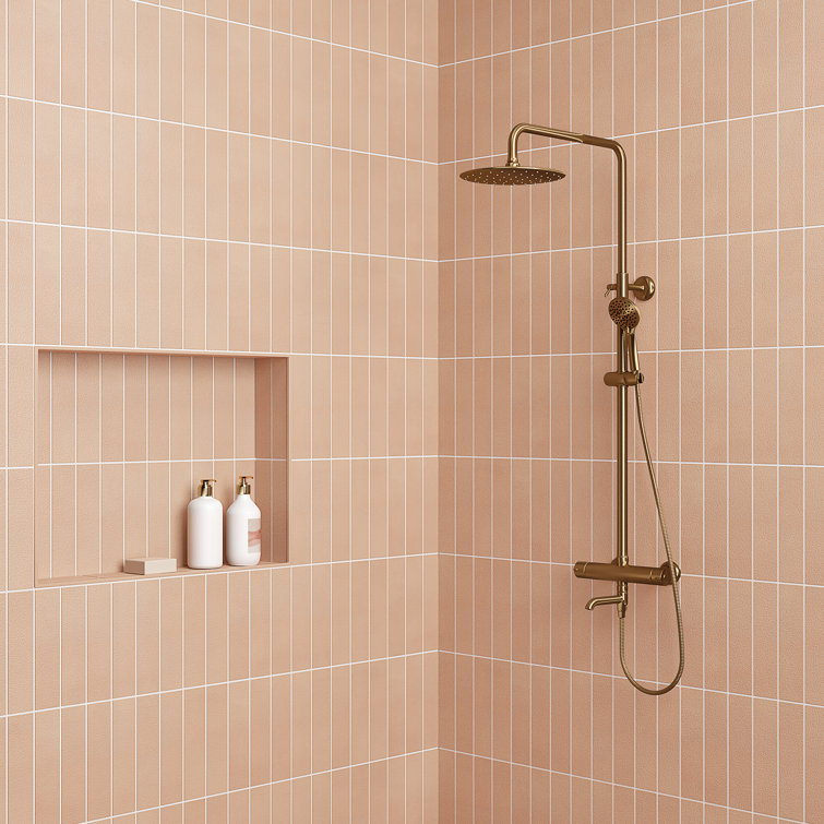 Sahara 3" x 12" Matte Rose Porcelain Wall & Floor Tile