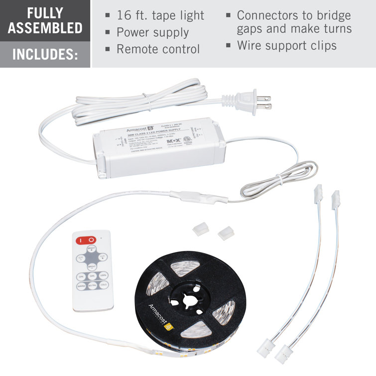 Armacost 16 ft. Tunable White LED Strip Tape Light Kit