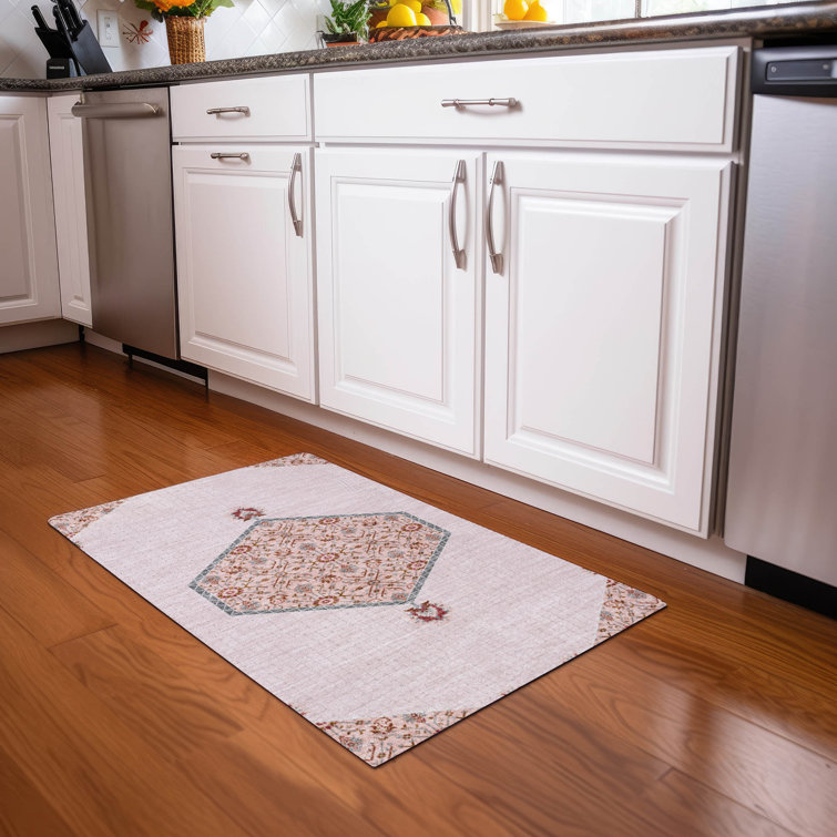 Chantille Pink Synthetic Flat Woven Washable Rug 1'8" x 2'6"