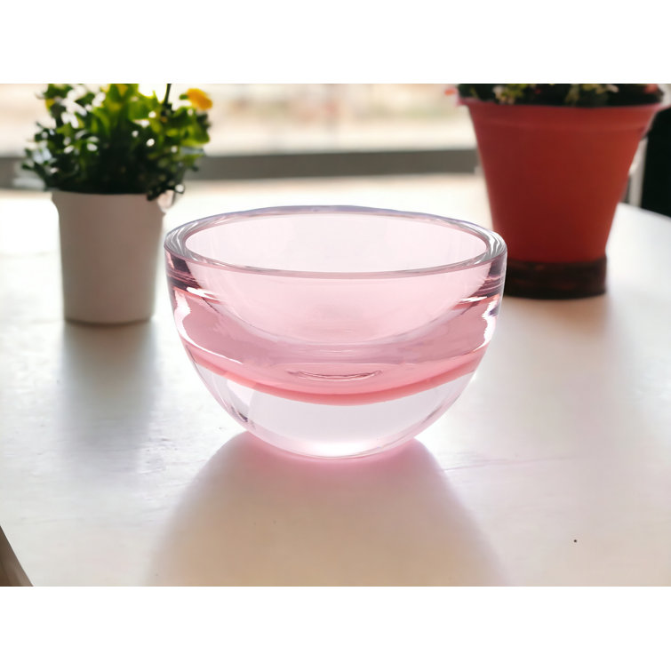 Penelope Clear Handcrafted Glass Candy Bowl