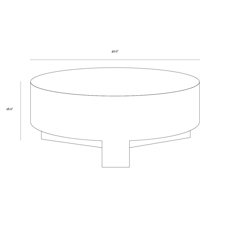 White Round Marble Outdoor Coffee Table