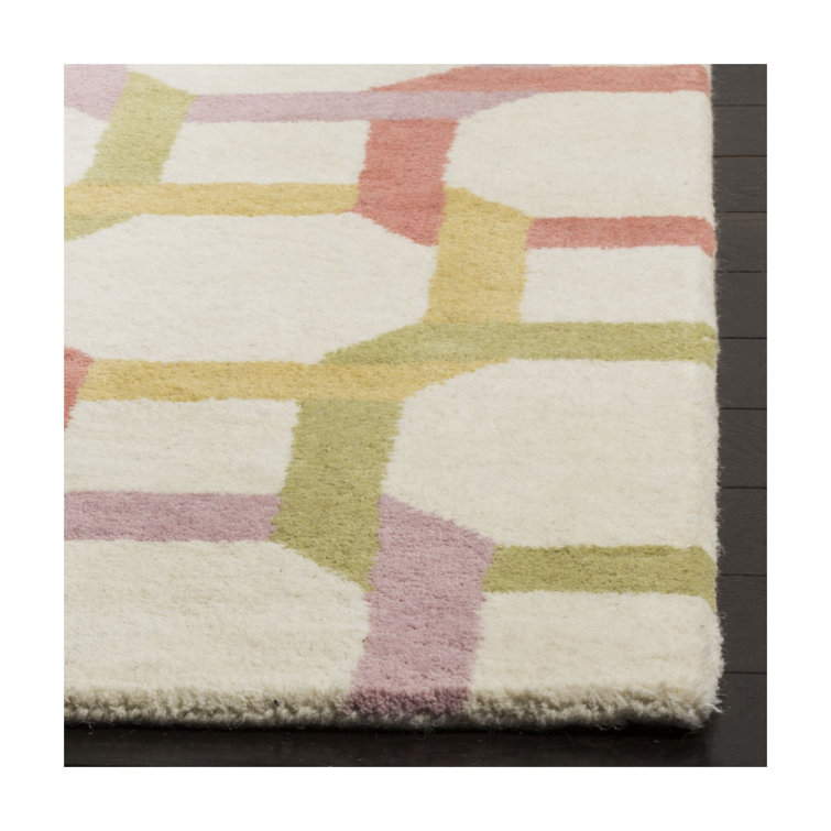 Peony Geometric Hand-Tufted Wool 8' x 10' Area Rug