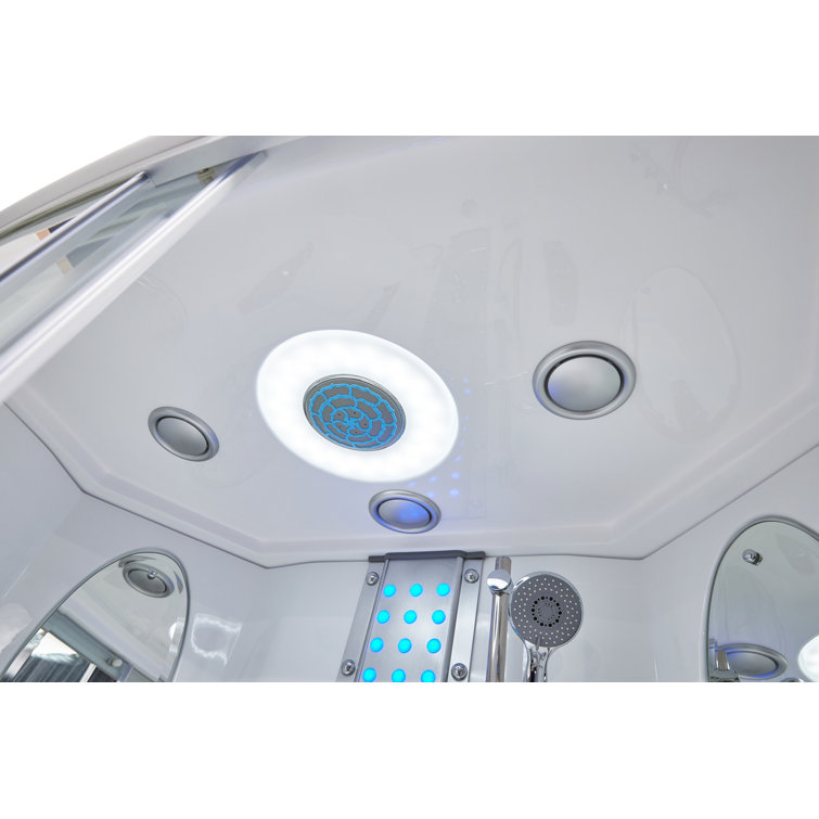 Mesa WS-803A Clear Glass Walk-In Steam Shower Kit