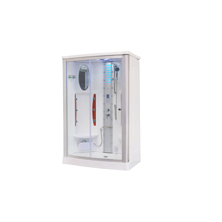 Mesa WS-803A Clear Glass Walk-In Steam Shower Kit