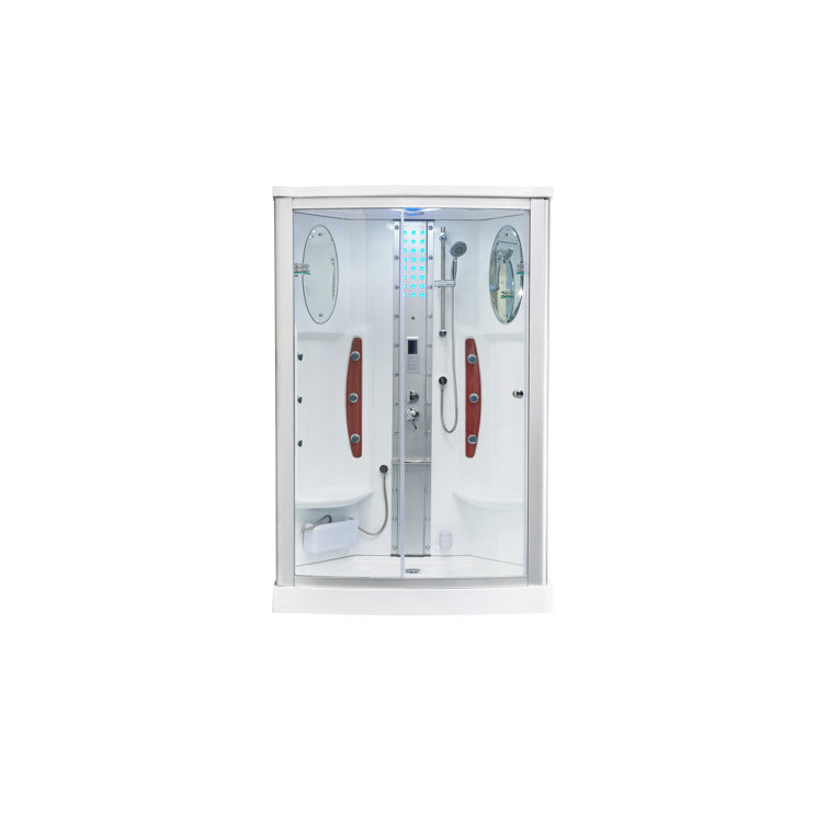 Mesa WS-803A Clear Glass Walk-In Steam Shower Kit