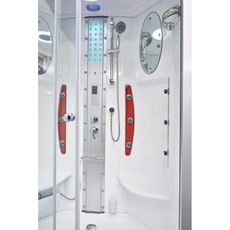 Mesa WS-803A Clear Glass Walk-In Steam Shower Kit