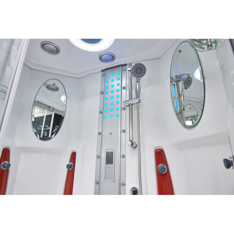 Mesa WS-803A Clear Glass Walk-In Steam Shower Kit