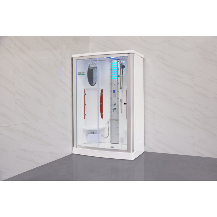 Mesa WS-803A Clear Glass Walk-In Steam Shower Kit