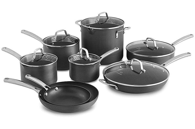 Calphalon Classic 14-Piece Hard-Anodized Non-Stick Aluminum Cookware Set