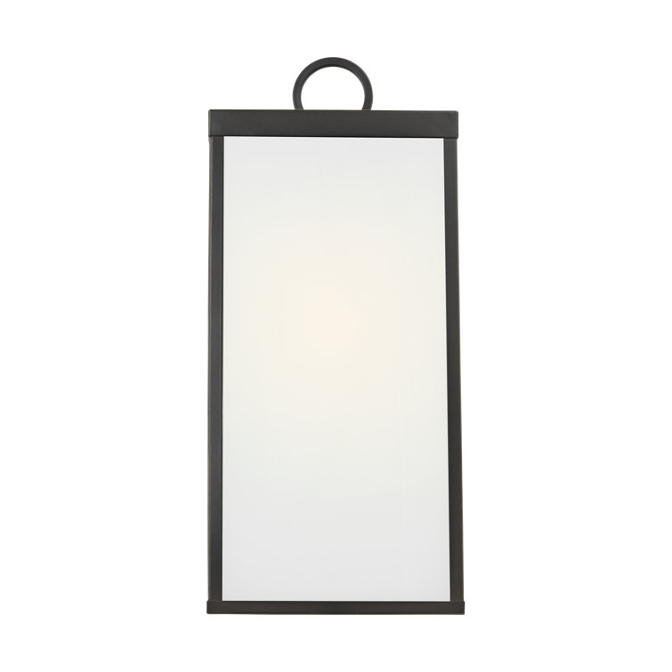 Antique Bronze Dimmable Outdoor Wall Sconce with Clear Glass