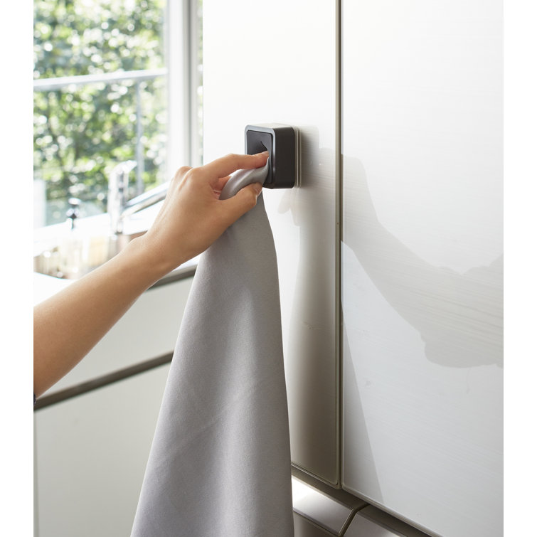 Black Traceless Adhesive Kitchen Towel Holder
