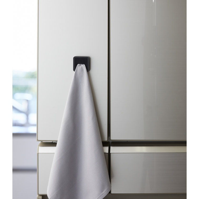 Black Traceless Adhesive Kitchen Towel Holder