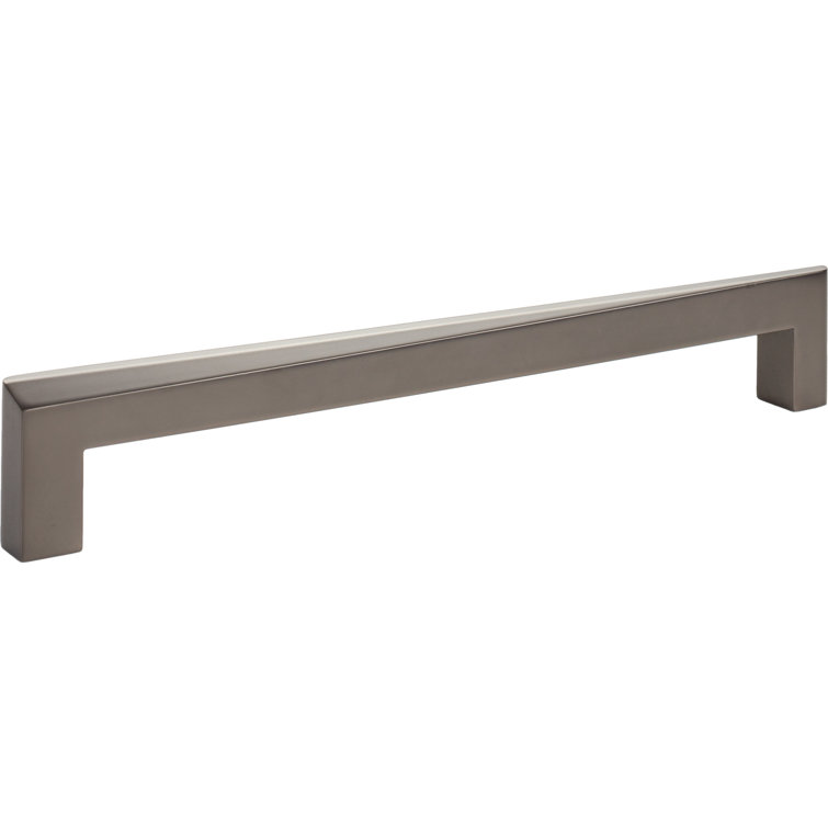 Slate Silver Contemporary Bar Appliance Pull with Mounting Hardware