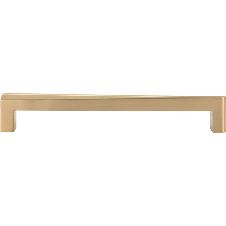Warm Brass 12" Contemporary Appliance Bar Pull with Mounting Hardware