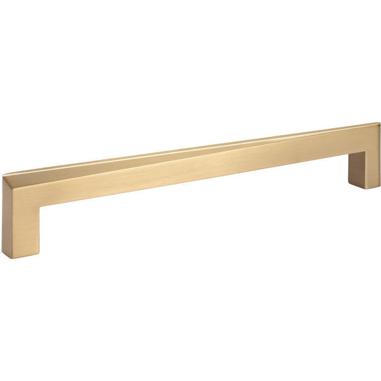 Warm Brass 12" Contemporary Appliance Bar Pull with Mounting Hardware