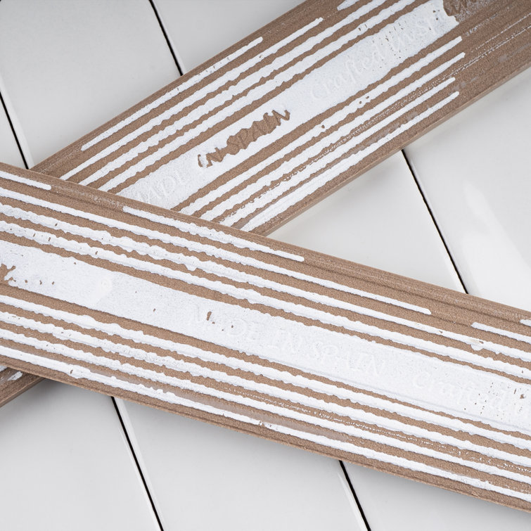 Blanco White Polished Ceramic Subway Wall Tile 2x9