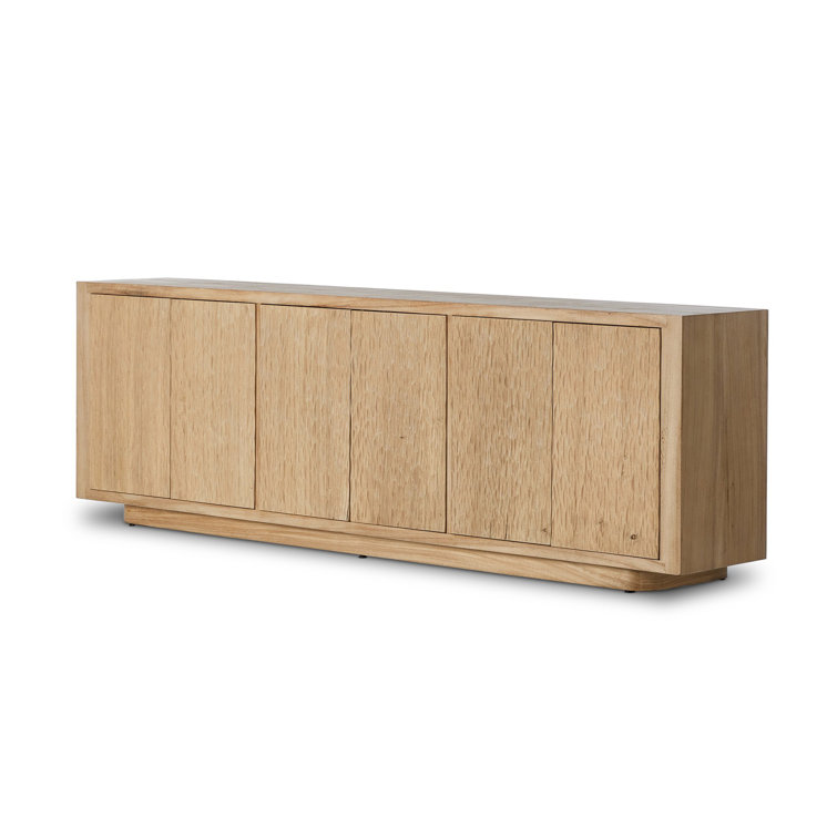 Bahari 98'' Light Brown Guanacaste Wood Sideboard