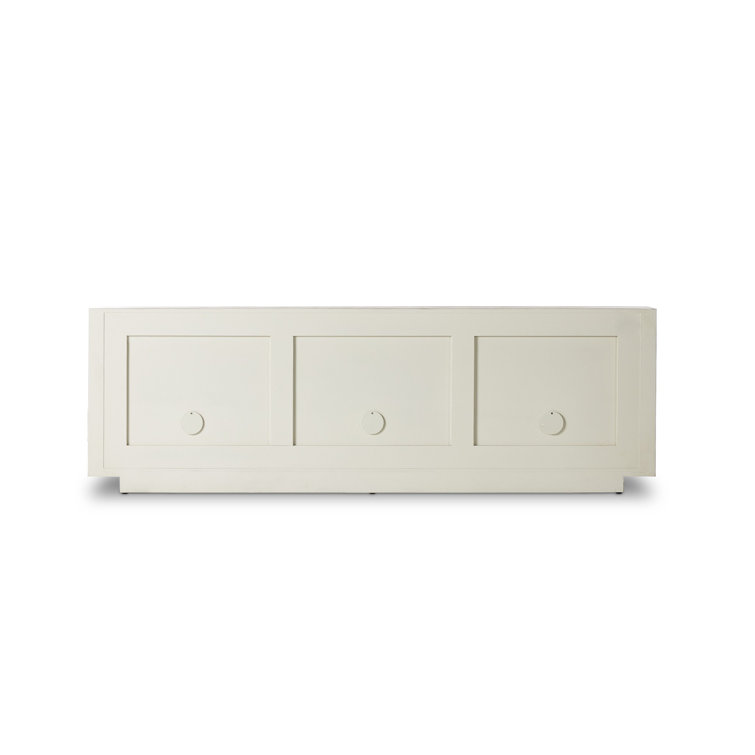 Bahari 98'' Light Brown Guanacaste Wood Sideboard