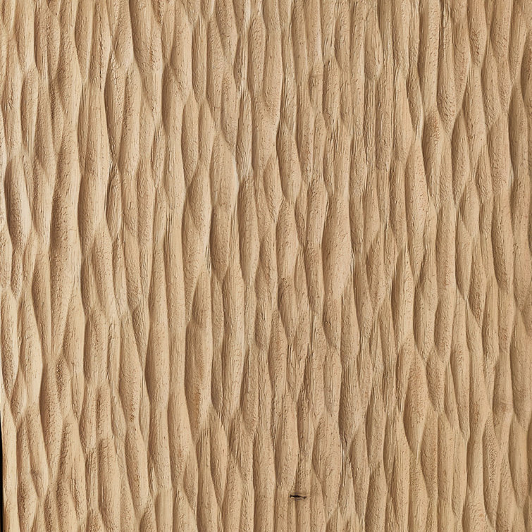 Bahari 98'' Light Brown Guanacaste Wood Sideboard