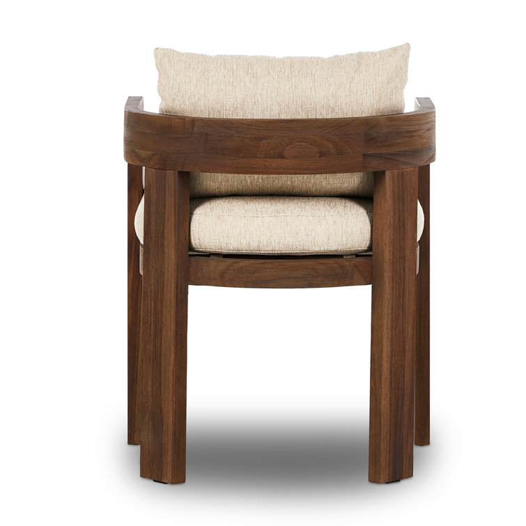 Jackson Teak and Beige Cushioned Dining Chair