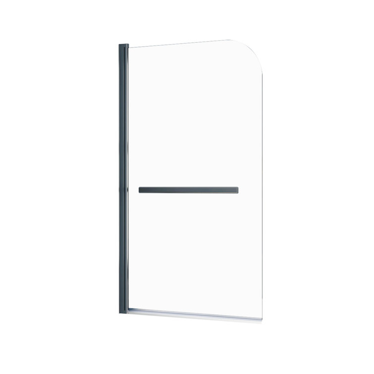 31" x 55" Frameless Tempered Glass Bathtub Shower Door