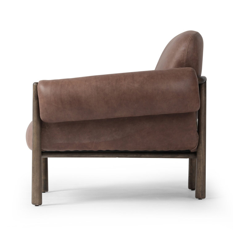 Palermo Cigar Brown Leather Accent Chair