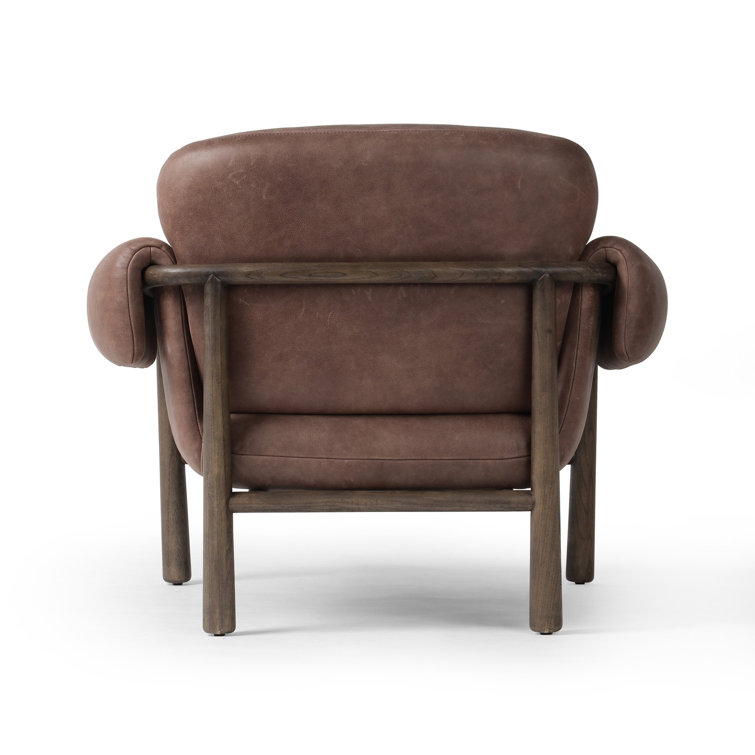Palermo Cigar Brown Leather Accent Chair