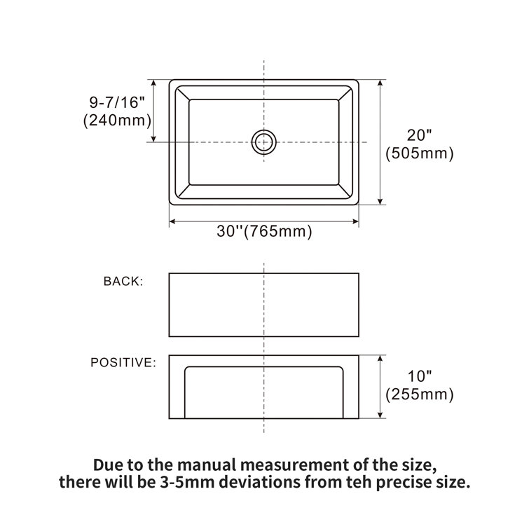 30-Inch White Ceramic Farmhouse Apron-Front Kitchen Sink