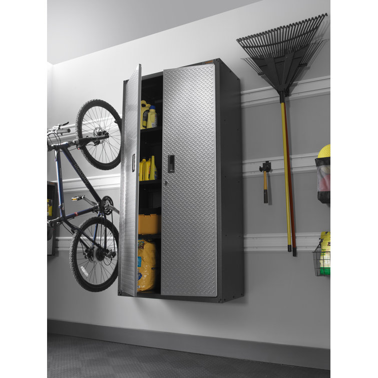 Silver Steel Ready-to-Assemble Cabinet Wall Bracket Kit