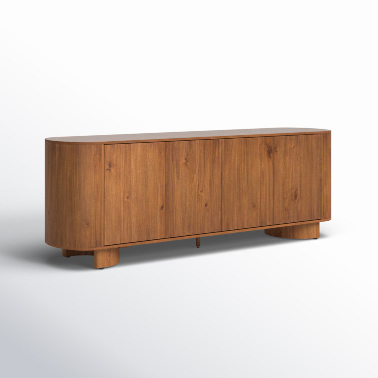 Paden 94'' Dark Brown Acacia Wood Sideboard