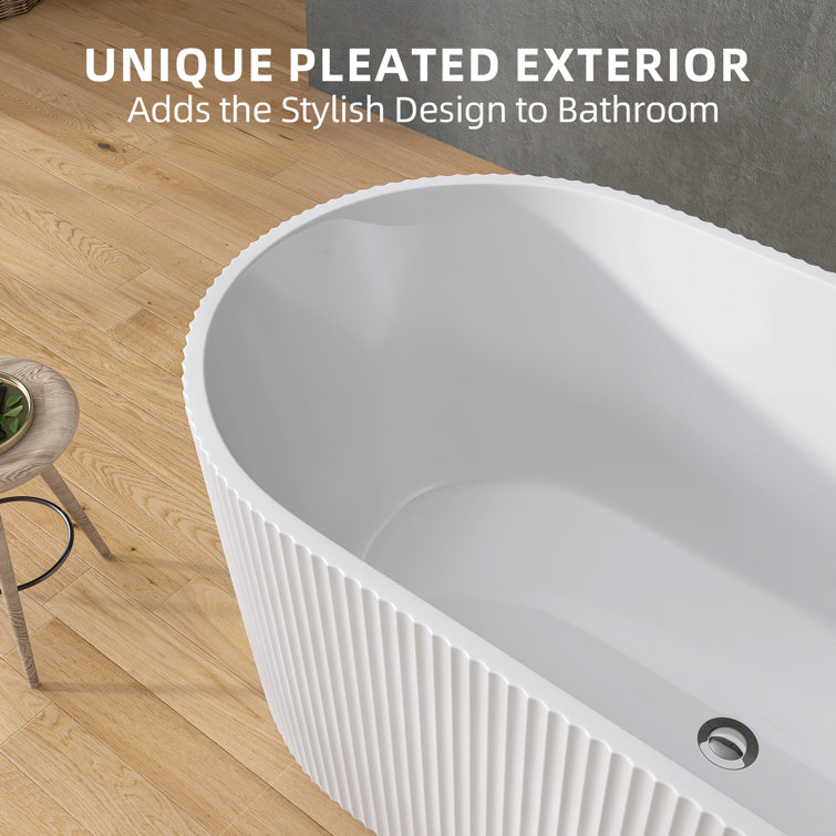 59'' x 29.5'' Freestanding Soaking Acrylic Bathtub
