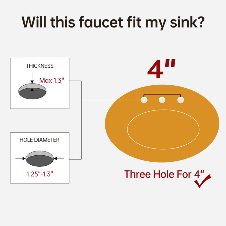 Oil Rubbed Bronze 4-Inch Centerset Bathroom Faucet with Pop-Up Drain
