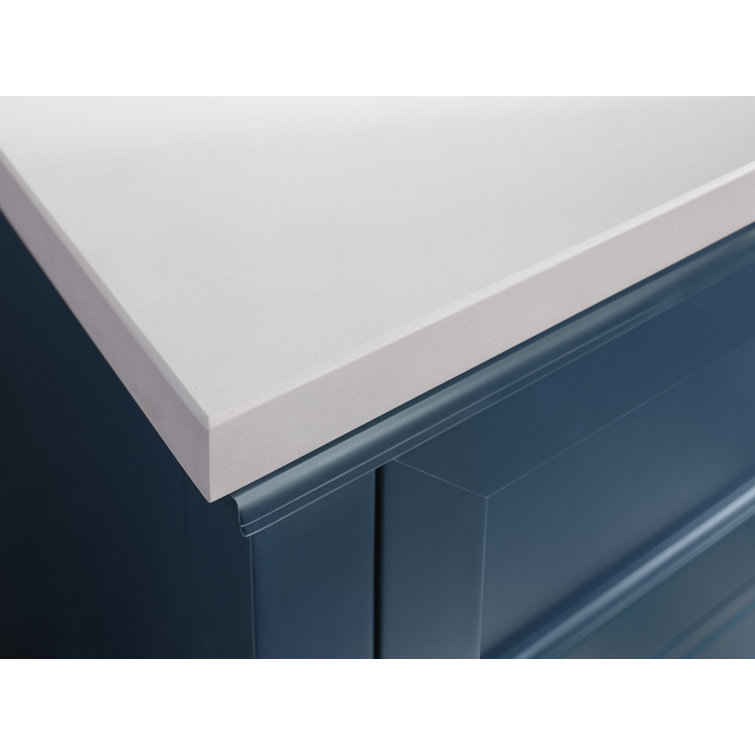 Charlemont 30'' Tidal Blue Bathroom Vanity with Quartz Top