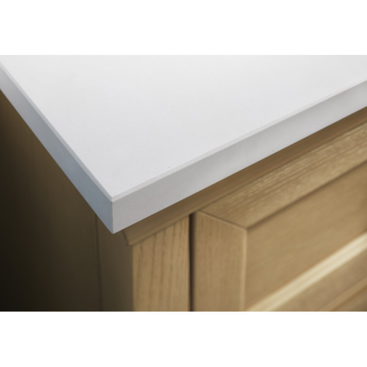 Charlemont 24" Light Oak Bathroom Vanity with Quartz Top
