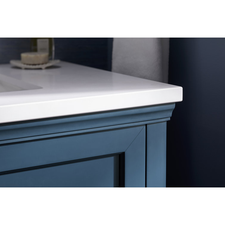 Charlemont 30'' Tidal Blue Bathroom Vanity with Quartz Top