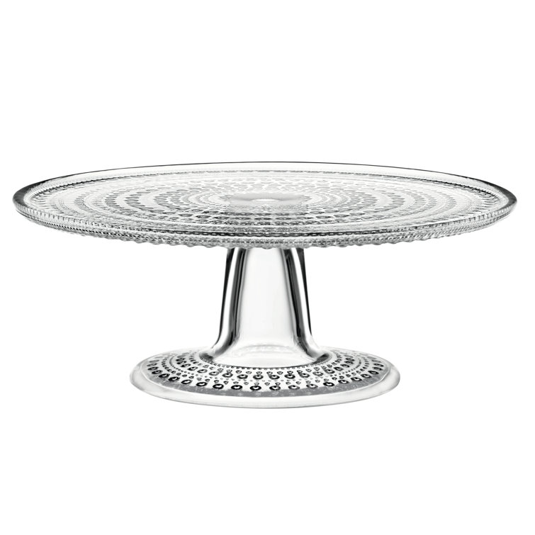 Small Clear Glass Pedestal Cake Stand