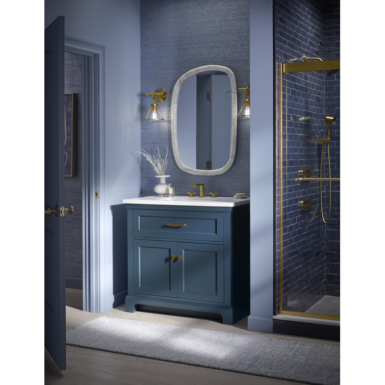 Charlemont 36-Inch White Bathroom Vanity with Quartz Top