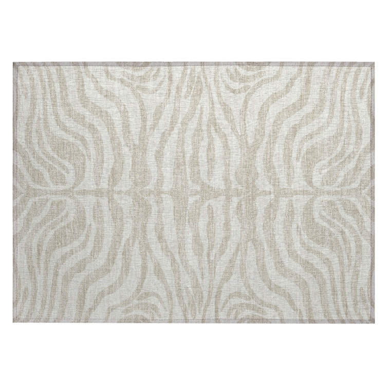 Red Synthetic Flat Woven Washable Non-slip Rectangular Rug