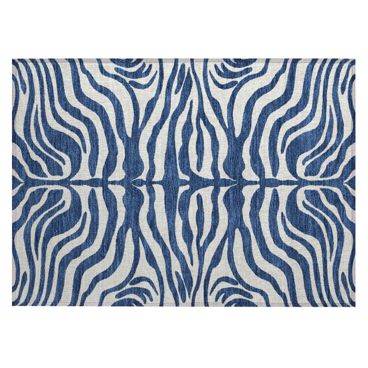 Red Synthetic Rectangular Washable Area Rug 30" x 20"